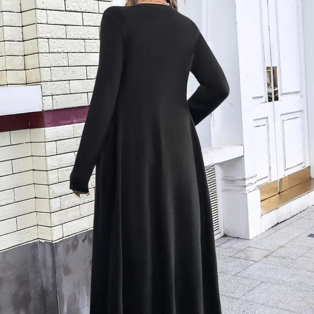 LENGTHY ELEGANT KNITTED CARDIGAN - Picture 3 of 5